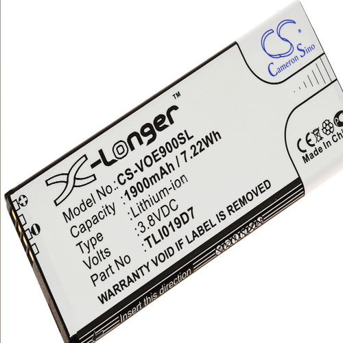 Μπαταρία smartphone mobile phone, Alcatel 1 Dual SIM, Vodafone Smart E9, type TLI019D7 and others 3,8V 1900mAh Li-Ion (P9VFD520)