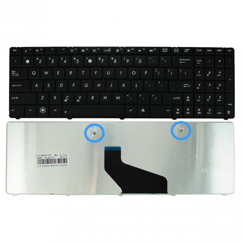 Πληκτρολόγιο Asus A53 A53B A53BE A53BE A73 A73B A73TA K53 K53BE K53E-1A K73 X53U X73CBE X73TK US