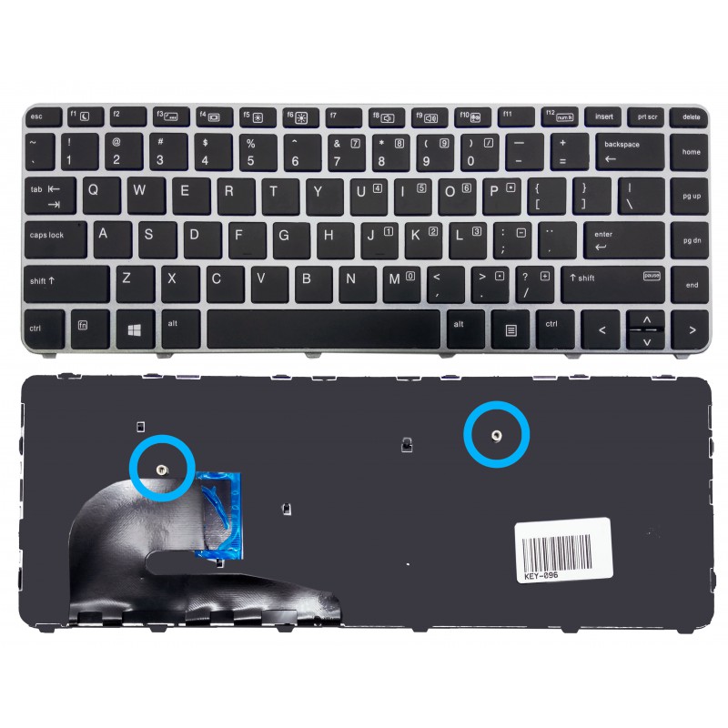 Πληκτρολόγιο HP EliteBook 745 840 848 G3 745 840 G4 US BLACK with Grey Frame ΟΡΙΖΟΝΤΙΟ ENTER Πληκτρολόγιο HP EliteBook 745 840 848 G3 745 840 G4 US BLACK with Grey Frame ΟΡΙΖΟΝΤΙΟ ENTER