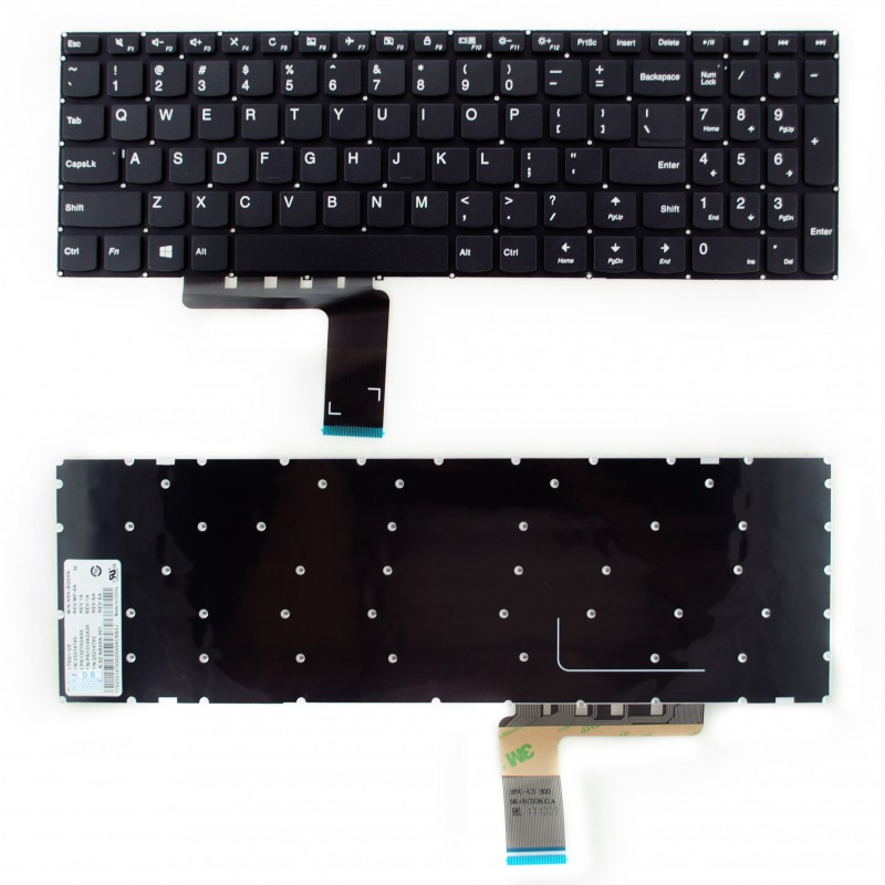 Πληκτρολόγιο Lenovo IdeaPad 510-15 310-15 310-15xxx 510-15xxx V310-15xxx US BLACK με οριζόντιο ENTER