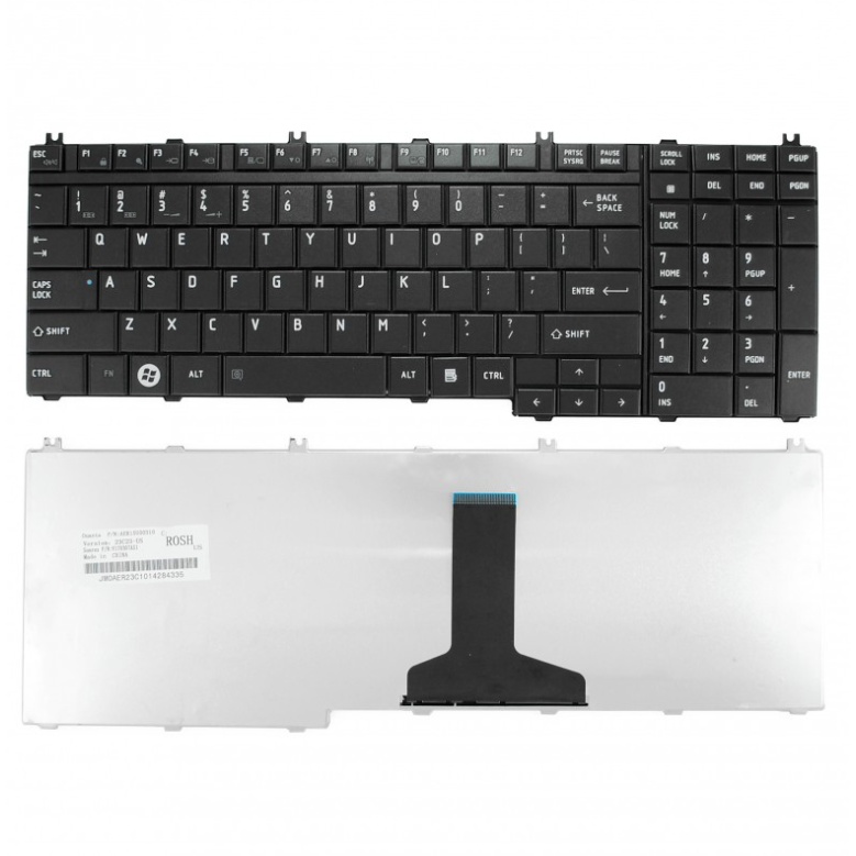 Πληκτρολόγιο Toshiba Satellite A500 A505 L350 L500 L505 L550 P200D P300 P500D X200 X205 US BLACK