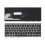 Πληκτρολόγιο HP EliteBook 830 G5, Μαύρο Ασήμι, με Pointing Stick, US/UK