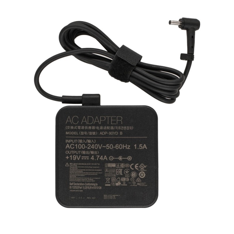 Γνήσιος φορτιστής φορητού υπολογιστή Asus - 19V / 4.74A / 90W - (4.0x1.35) Γνήσιος φορτιστής φορητού υπολογιστή Asus - 19V / 4.74A / 90W - (4.0x1.35)