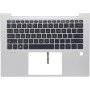 Upper Cover Palmrest + Πληκτρολόγιο HP EliteBook 840 G9 845 G9 - Ασήμι