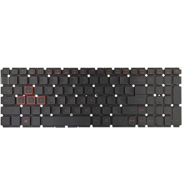 Πληκτρολόγιο Acer Nitro 5 AN515-54 AN515-43, Μαύρο με Backlit, Αντικατάσταση, US/UK