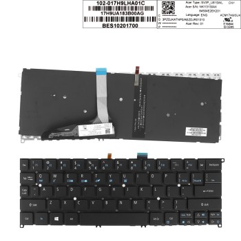Πληκτρολόγιο Acer SP515-51, Μαύρο με Backlit, US/UK