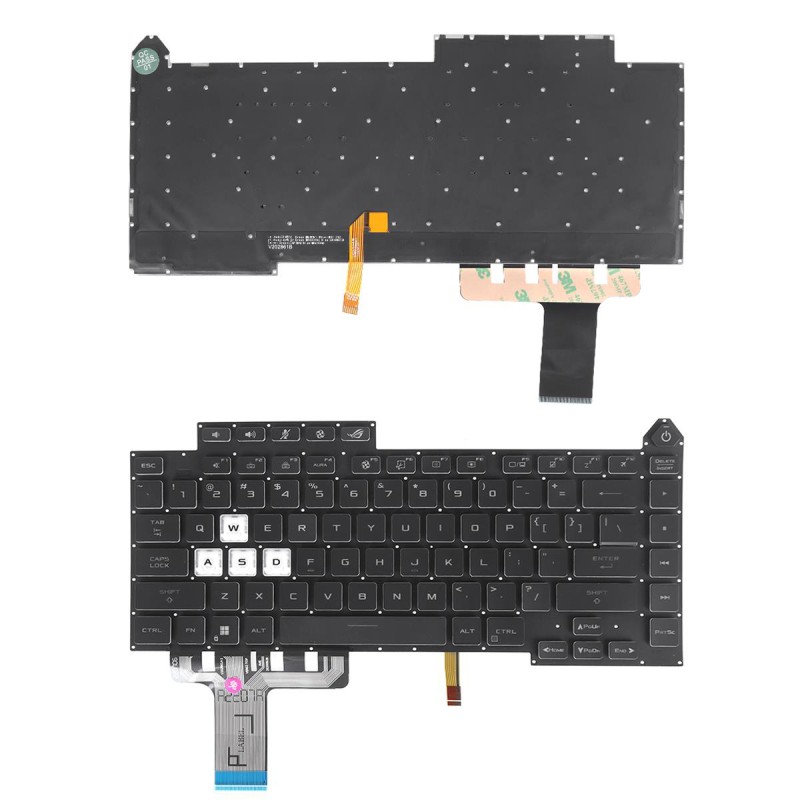Πληκτρολόγιο Asus ROG Strix G15 G513 G513Q G513QY G513QM G533, Μαύρο με Backlit, US Type 1 Πληκτρολόγιο Asus ROG Strix G15 G513 G513Q G513QY G513QM G533, Μαύρο με Backlit, US Type 1