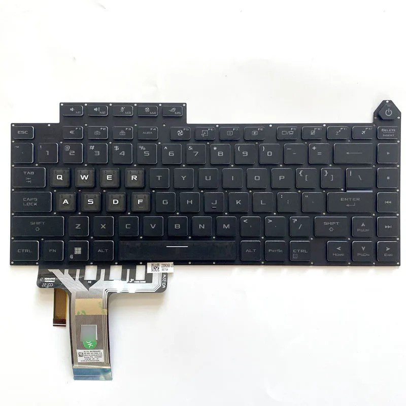 Πληκτρολόγιο Asus ROG Strix Scar 16 G614 G614J G634, Μαύρο με Backlit, US Type 1 Πληκτρολόγιο Asus ROG Strix Scar 16 G614 G614J G634, Μαύρο με Backlit, US Type 1
