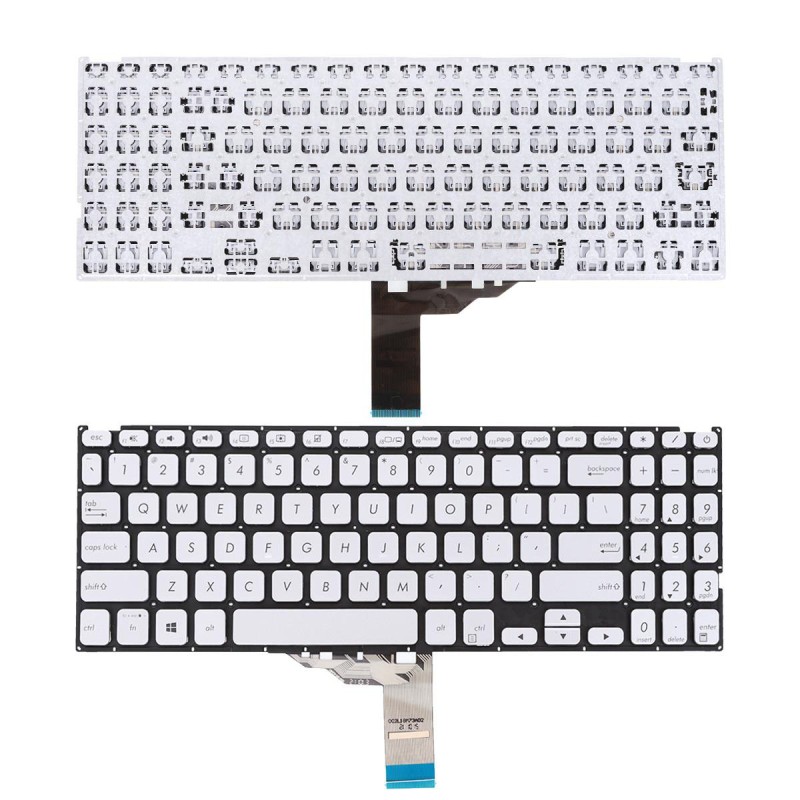 Πληκτρολόγιο Asus VivoBook X512 X512FA X512DA X512UA, Ασήμι, US