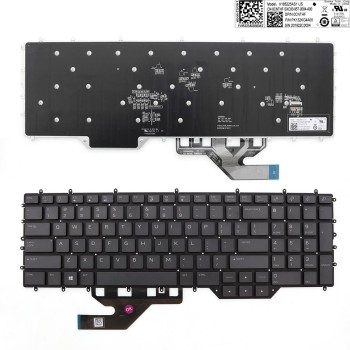 Πληκτρολόγιο Dell Alienware M17 R2, Μαύρο,RGB Backlit, US