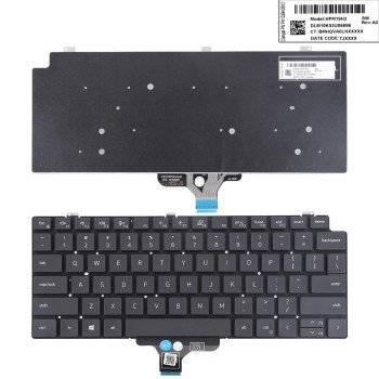 Πληκτρολόγιο Dell Latitude 6420, Μαύρο, US/UK