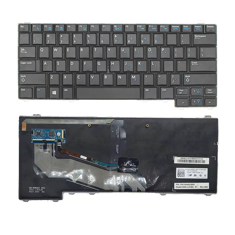 Πληκτρολόγιο Dell Latitude E5440, Μαύρο, US/UK, Χωρίς Pointing Stick, Με Backlit Πληκτρολόγιο Dell Latitude E5440, Μαύρο, US/UK, Χωρίς Pointing Stick, Με Backlit