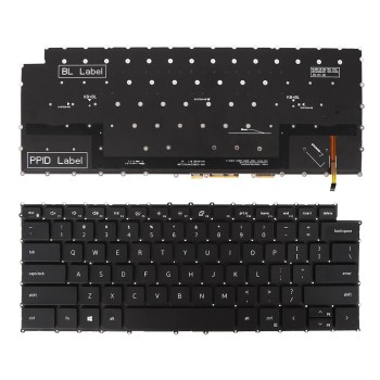 Πληκτρολόγιο Dell XPS 15 9500 XPS 17 9700, Μαύρο με Backlit, US