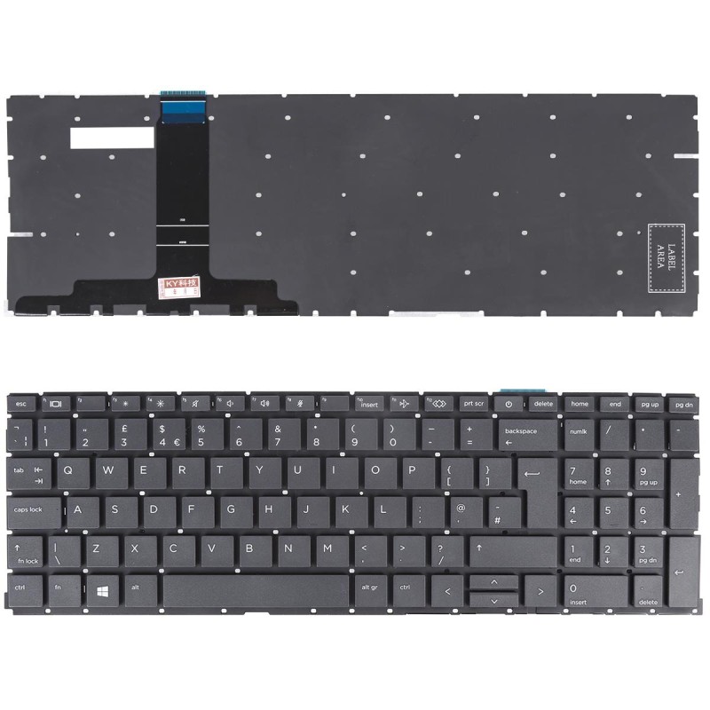 Πληκτρολόγιο HP ProBook 450 G8 455 G8 Series, Μαύρο - UK Πληκτρολόγιο HP ProBook 450 G8 455 G8 Series, Μαύρο - UK