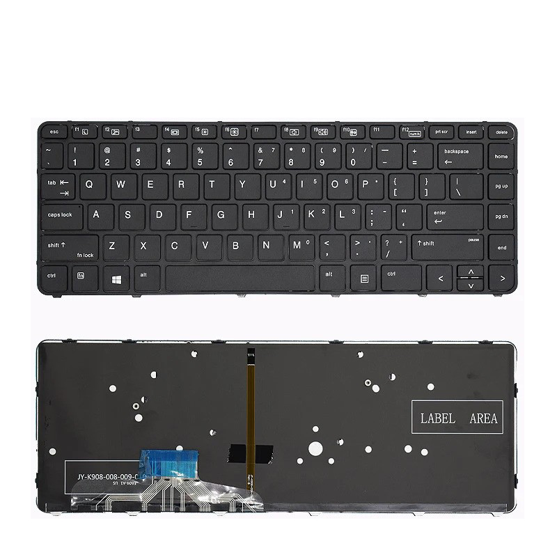 Πληκτρολόγιο HP EliteBook Folio 1040 G3, Μαύρο με Backlit, US/UK