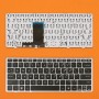 Πληκτρολόγιο HP 2560P, Μαύρο Ασήμι, US/UK ( +BG Print)