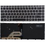 Πληκτρολόγιο HP ProBook 430 G5 440 G5 445 G5 640 G5, Μαύρο Ασήμι με Backlit, US/UK
