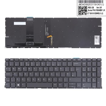 Πληκτρολόγιο HP ProBook 450 G8 455 G8 Series, Μαύρο με Backlit, Original, UK