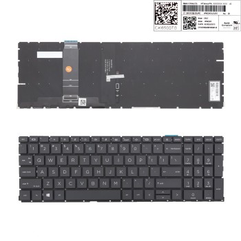 Πληκτρολόγιο HP ProBook 450 G8 455 G8 Series, Μαύρο με Backlit, Original, US