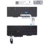 Πληκτρολόγιο Lenovo ThinkPad E15 (2020 year), Μαύρο,με Pointing Stick με Backlit, Original, UK