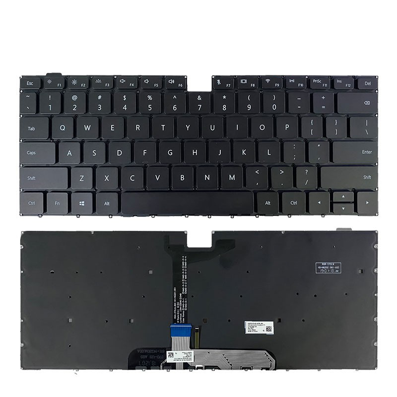 Πληκτρολόγιο Huawei MagicBook 15 BOH-WAQ9HNL WAQ9HNR WAE9HN, Μαύρο, US Backlit