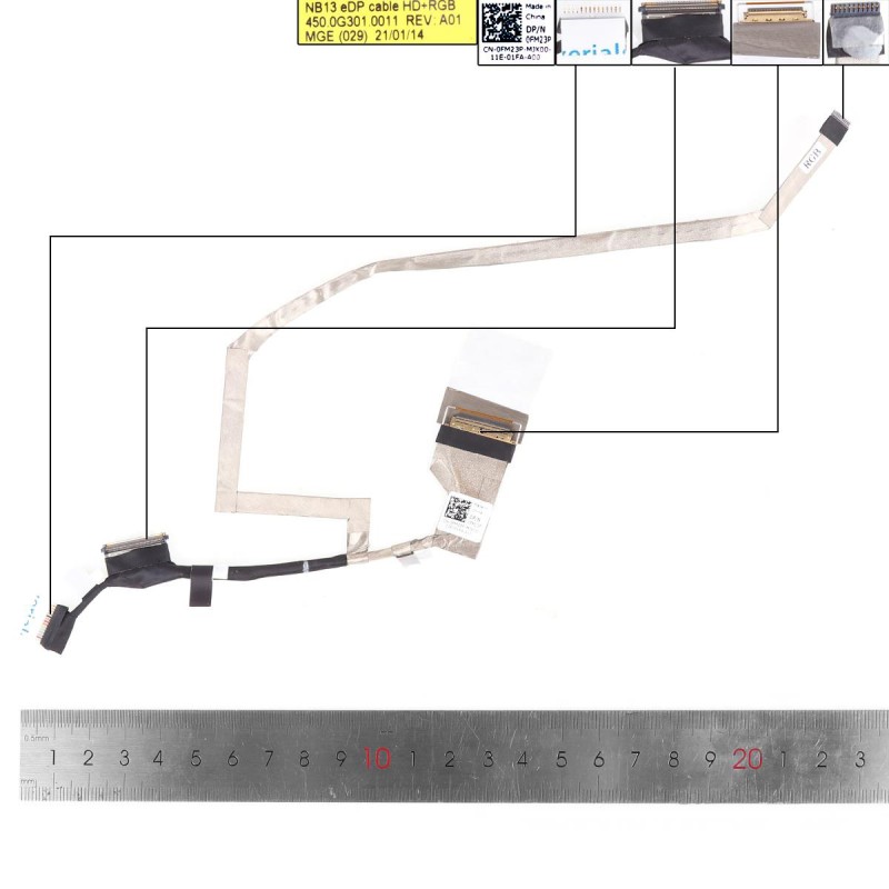 Καλωδιοταινίες για Dell Latitude 5300 eDP 30 Pin HD + RGB Καλωδιοταινίες για Dell Latitude 5300 eDP 30 Pin HD + RGB