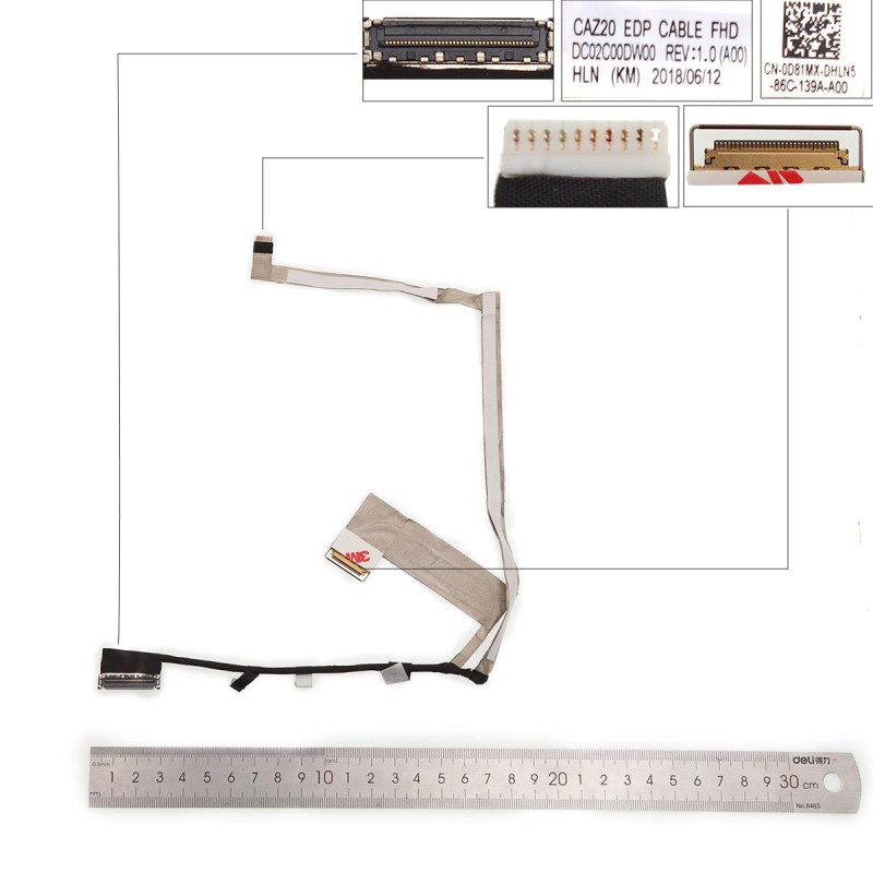 Καλωδιοταινίες για Dell Latitude E7480 E7490 FHD 30 Pin