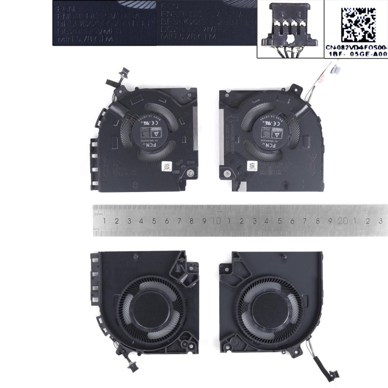 Ανεμιστηράκια για Dell Alienware X15 R1 RTX30 (Αριστερά + σωστά)