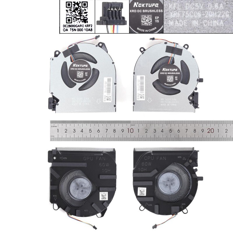 Ανεμιστηράκια για HP Victus 16-D 16-E 60W - CPU + GPU