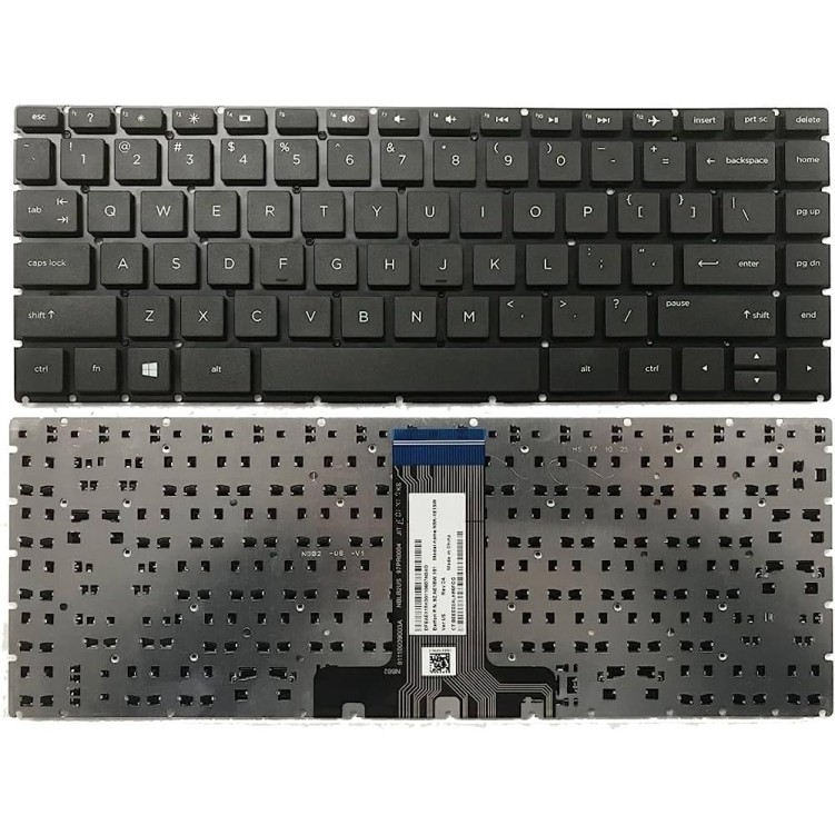 Πληκτρολόγιο HP Pavilion 14-BS 14-BS000 14-BS100 14-BS500, Μαύρο, US