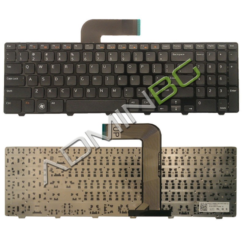 Πληκτρολόγιο Dell Inspiron N5110 M5110, Μαύρο, US/UK