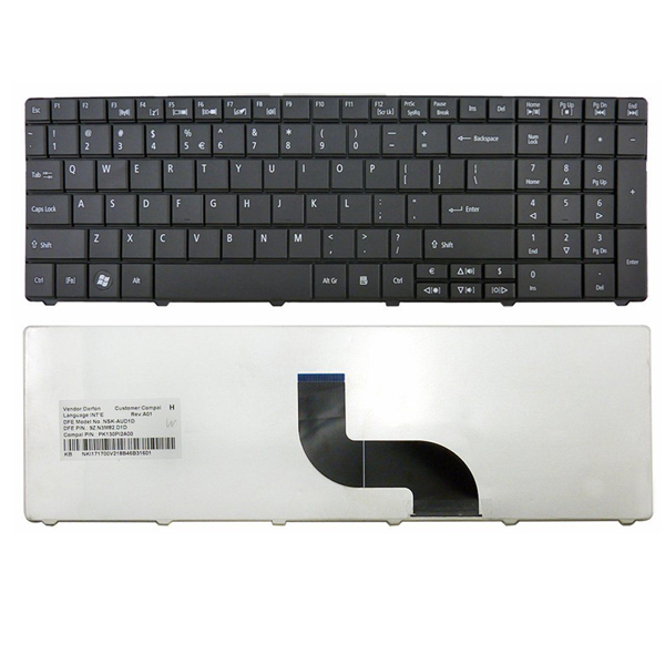 Πληκτρολόγιο Acer TravelMate 8531 8571, Μαύρο, US/UK