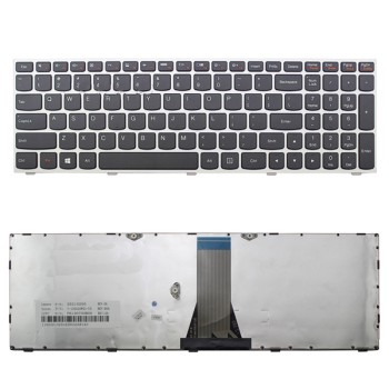 Πληκτρολόγιο Lenovo IdeaPad B50-30 B50-40 B50-45, Μαύρο Ασήμι, US/UK