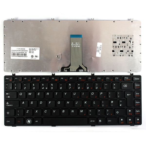 Πληκτρολόγιο Lenovo IdeaPad Y470 Y471 Y470M Y470N, Μαύρο, US/UK