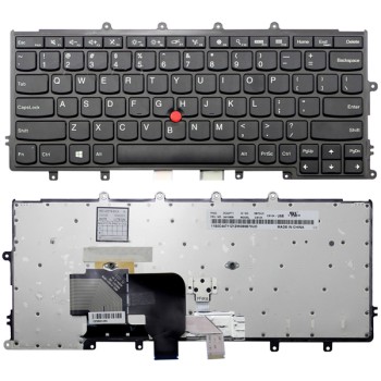 Πληκτρολόγιο Lenovo X240 X250 X260 X270, Μαύρο, με Pointing Stick, US/UK