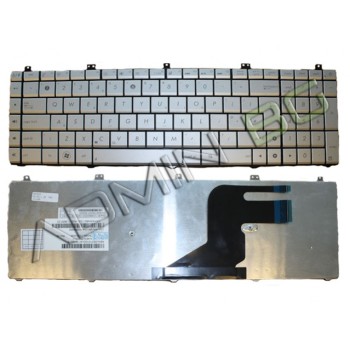 Πληκτρολόγιο Asus N55, Ασήμι, US/UK