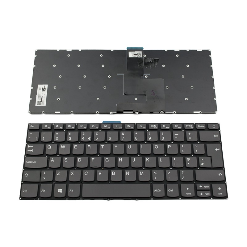 Πληκτρολόγιο Lenovo IdeaPad 320-14Isk 320S-14Ikb 320S-14Ikbr, Γκρί,Original, US/UK