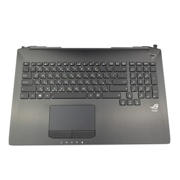 Cover C με Πληκτρολόγιο Asus G750 G750JW, Μαύρο, US/UK ( +BG Print)