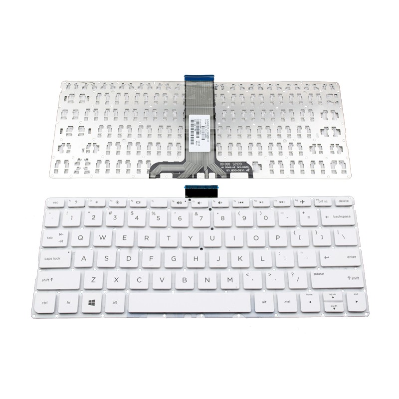 Πληκτρολόγιο HP Pavilion 11-K, άσπροa, US ( +BG Print)