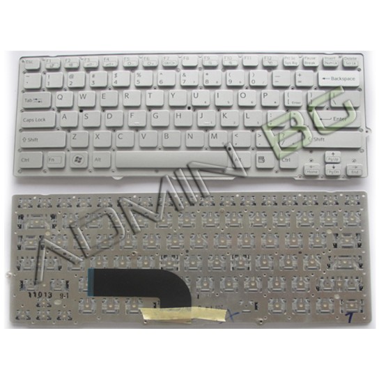 Πληκτρολόγιο Sony Vaio VPC-SD, Ασήμι, US ( +BG Print)