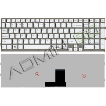 Πληκτρολόγιο Sony Vaio VPC-EC VPCEC, άσπροa, US ( +BG Print)