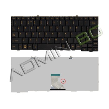 Πληκτρολόγιο Toshiba AC100, Μαύρο, US/UK ( +BG Print)