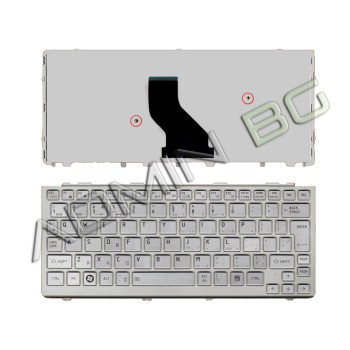 Πληκτρολόγιο Toshiba Mini NB305 NB300 NB200, Ασήμι Ασήμι, US/UK