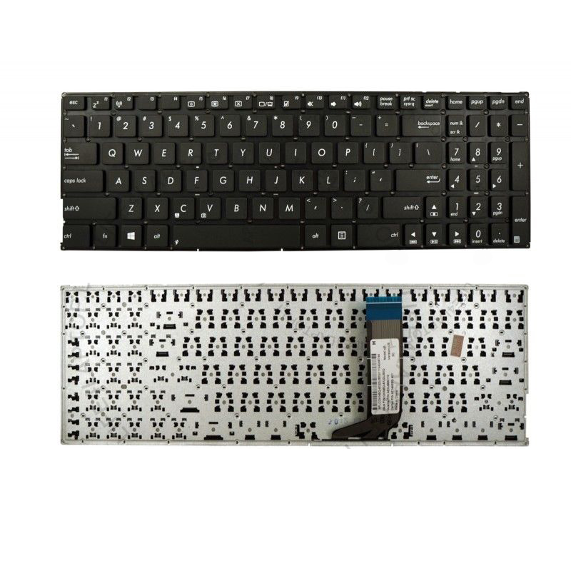 Πληκτρολόγιο Asus A556 A556U A556UA A556UB A556UF A556UJ A556UR A556UV X556, Μαύρο, US