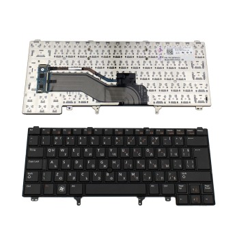 Πληκτρολόγιο Dell Latitude E6230 E6320 E6330 E6420 E6430 E5420 E5430, Μαύρο, χωρίς Pointing Stick, US/UK ( +BG Print)
