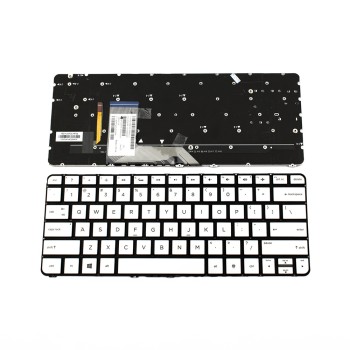 Πληκτρολόγιο HP Spectre X360 13-4000 13-4100 13-4200, Ασήμι με Backlit, US