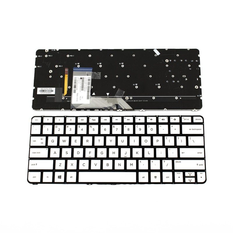 Πληκτρολόγιο HP Spectre X360 13-4000 13-4100 13-4200, Ασήμι με Backlit, US