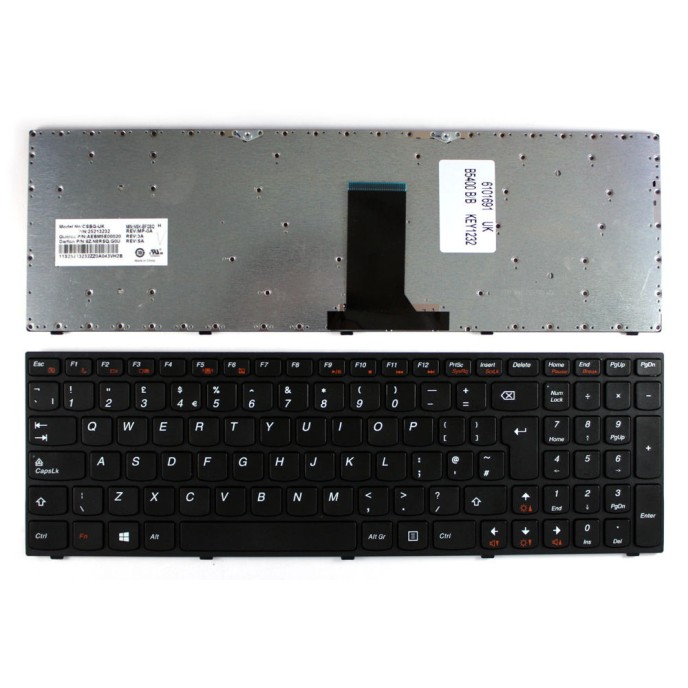 Πληκτρολόγιο Lenovo B5400 M5400, Μαύρο, US/UK ( +BG Print)