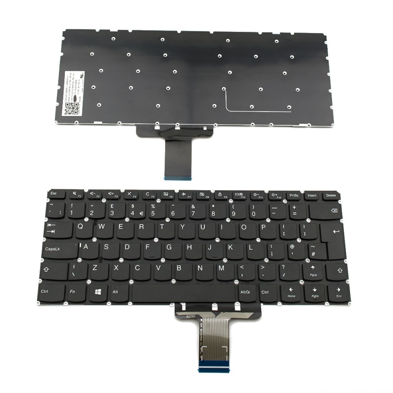 Πληκτρολόγιο Lenovo IdeaPad 310S-14AST 310S-14IKB 310S-14ISK 510S-14IKB Yoga 510-14IKB 710-14IKB 710-14ISK 710-15IKB 710-15ISK, Μαύρο, US/UK ( +BG Print)