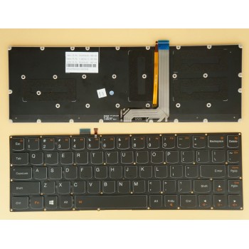 Πληκτρολόγιο Lenovo IdeaPad Yoga 3 Pro 1370, Μαύρο με Backlit, US